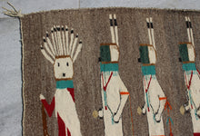 Load image into Gallery viewer, Antique Navajo Yeibichai Yei Rug
